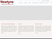 Tablet Screenshot of newtyne.com